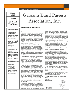 Grissom Band Parents Association, Inc. - Grissom High School ...