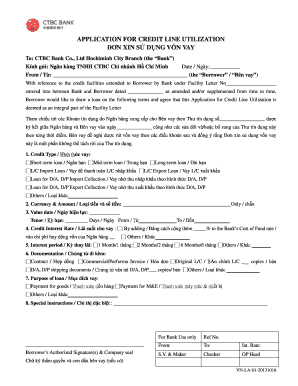 Application for Credit Line Utilization