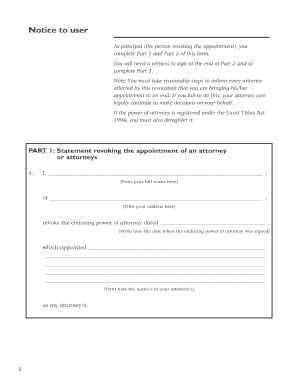 Queensland Revocation of Enduring Power of Attorney