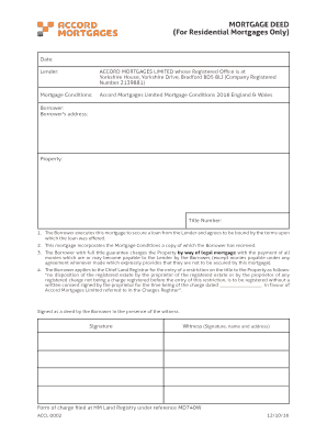 Residential Mortgage Deed