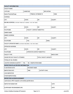 SPCC Inspection Checklist