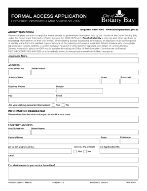 Formal Access Application