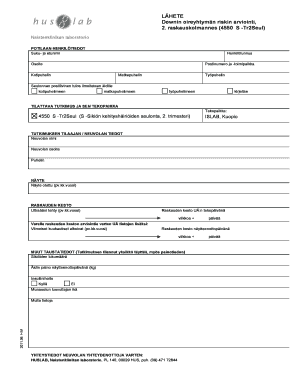Second Trimester Prenatal Screening Form