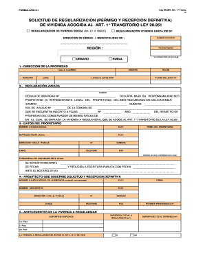 Formulario 6.1 Ley 20.251 Art. 1° Trans.