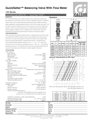 Caleffi 132 Series Balancing Valve with Flow Meter