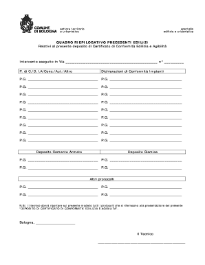 Deposito di Certificato di Conformità Edilizia e Agibilità