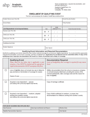Texas A&M University System Fall Qualifying Event Enrollment Form