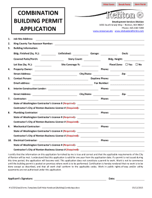 Building Permit Application