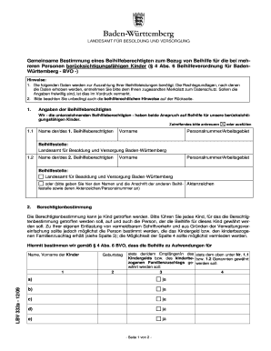 Gemeinsame Bestimmung eines Beihilfeberechtigten zum Bezug von Beihilfe für die bei mehreren Personen berücksichtigungsfähigen Kinder
