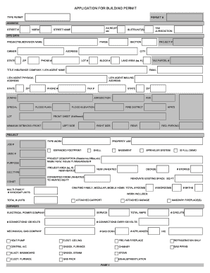 Building Permit Application
