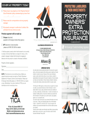 Property Owners’ Extra Protection Policy Application