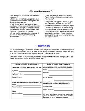 Advance Directive Form