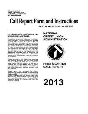 NCUA 5300 Call Report