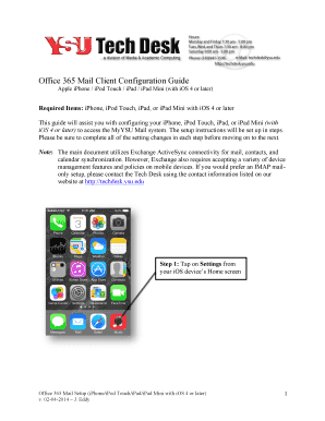 Office 365 Mail: Apple iOS