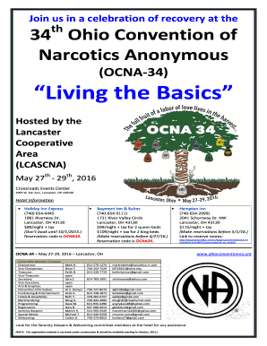 What to do when you're bored at night - Mailin form for OCNA 34 - NAOhioorg - naohio