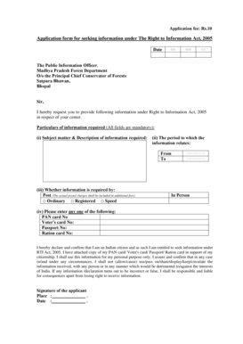 RTI Application Form