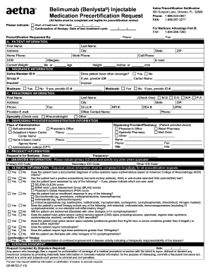 Aetna Belimumab Precertification Notification