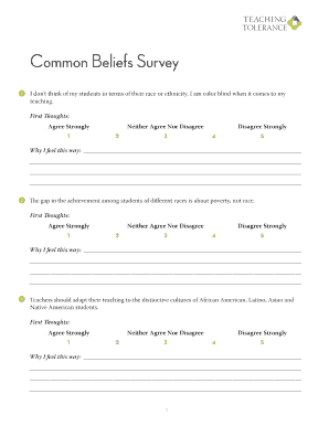 Teaching Tolerance Survey