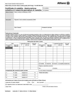 Certificato di malattia