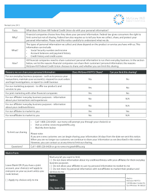 McGraw-Hill FCU Privacy Notice