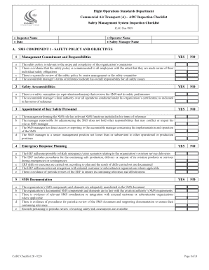 AOC Inspection Checklist