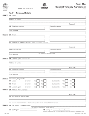 Queensland Residential Tenancy Agreement