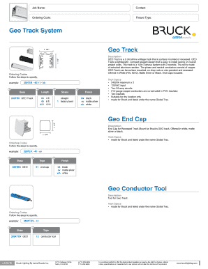 Geo Track System Order Form