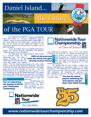 Nationwide Tour Championship Ticket Order Form