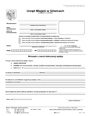 Refund Request Form