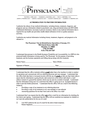 Authorization to Release Medical Information