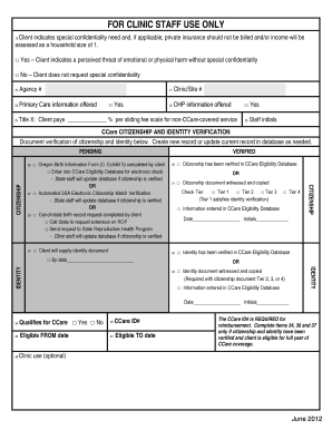 CCare Enrollment Form