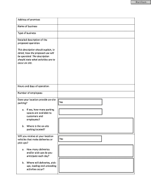 Business License Application Form