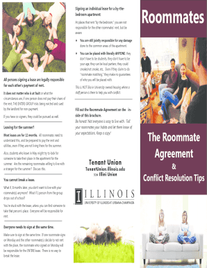 Roommate contracts examples - Roommates: Roommate agreement form included (pdf) - Tenant Union