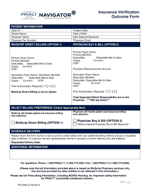 Insurance Verification Form