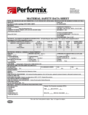 Material Safety Data Sheet