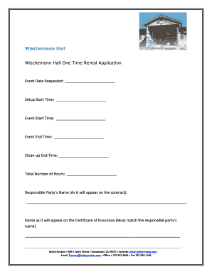 Rental Application Form - Kelley Rentals