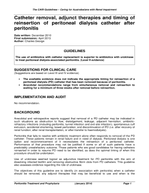 Catheter removal adjunct therapies and timing of reinsertion bb - CARI