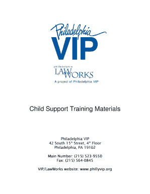 Child Support Training Materials - Philadelphia VIP