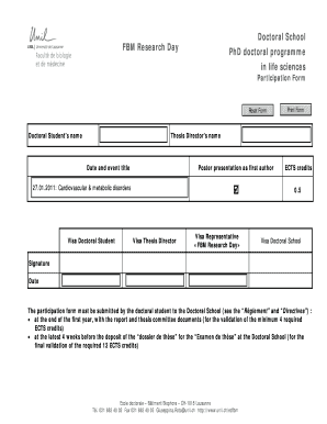 FBM Research Day Participation Form
