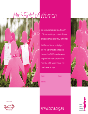 Mini-Field of Women Event Invitation