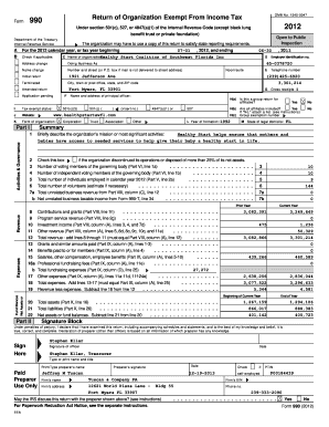 Form 990 Return of Organization Exempt From Income Tax
