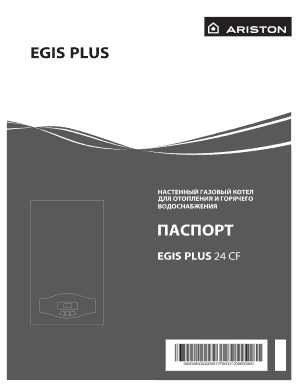 EGIS PLUS Wall Gas Boiler Passport