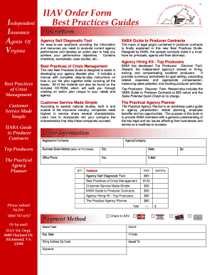 IIABA Guide to Producer Contracts Order Form