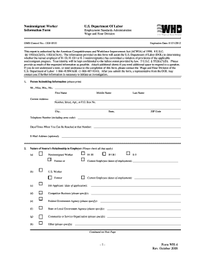 Nonimmigrant Worker Complaint Form