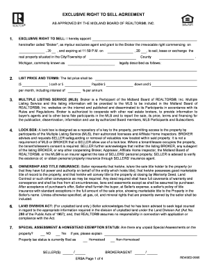 Exclusive Right to Sell Agreement