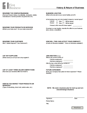 Business Loan Application Form