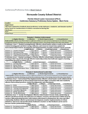 Florida School Leader Assessment Short Form