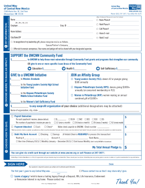 United Way Donation Form