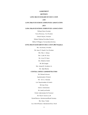 1 agreement between long branch board of education and long bb