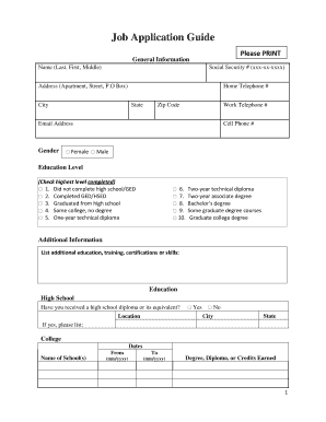 Job Application Form